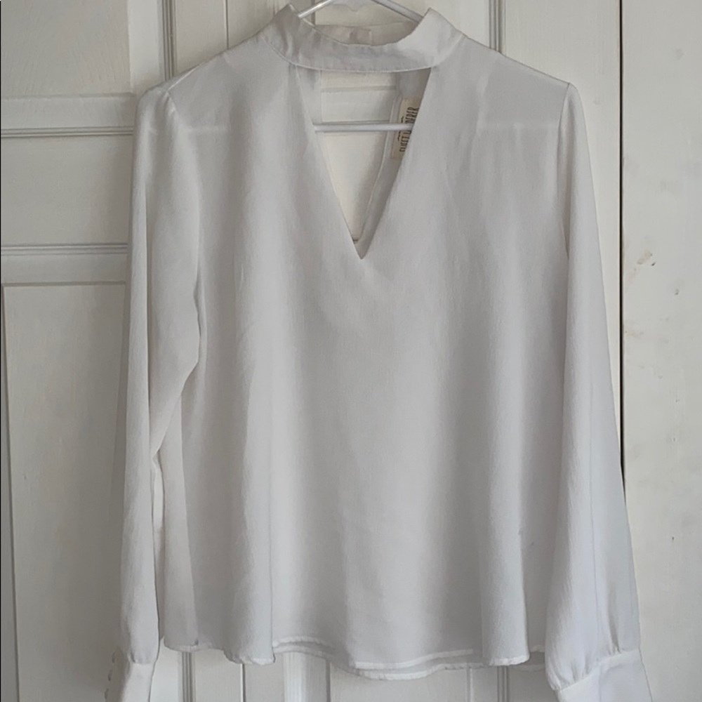Cream colored blouse